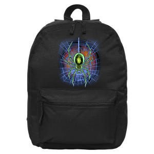 Halloween Spiderweb Creepy Spider 16 in Basic Backpack