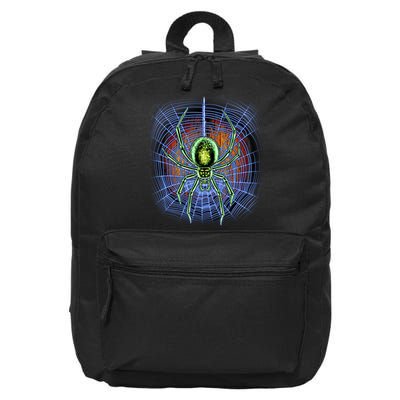 Halloween Spiderweb Creepy Spider 16 in Basic Backpack