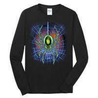 Halloween Spiderweb Creepy Spider Tall Long Sleeve T-Shirt