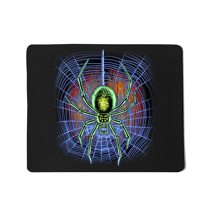 Halloween Spiderweb Creepy Spider Mousepad