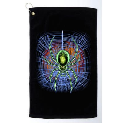 Halloween Spiderweb Creepy Spider Platinum Collection Golf Towel