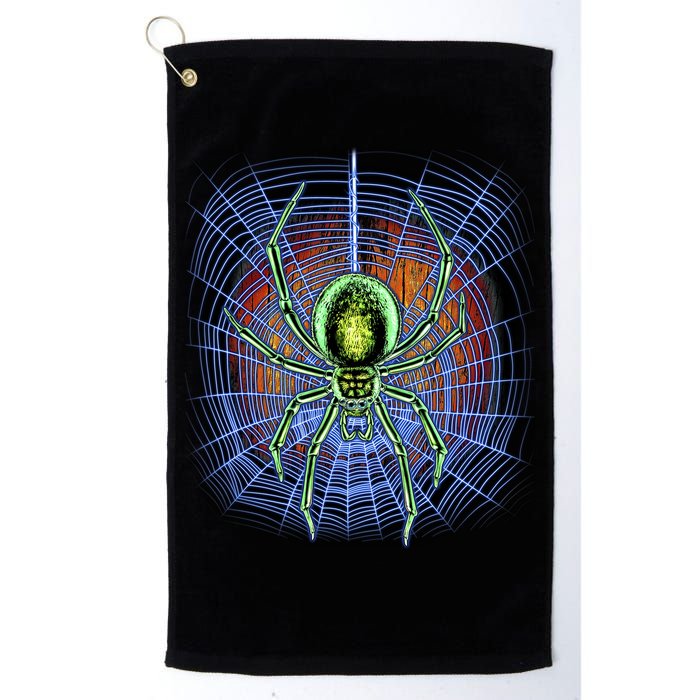 Halloween Spiderweb Creepy Spider Golf Towel