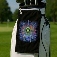 Halloween Spiderweb Creepy Spider Golf Towel