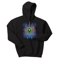 Halloween Spiderweb Creepy Spider Kids Hoodie