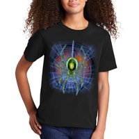 Halloween Spiderweb Creepy Spider Kids T-Shirt
