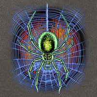 Halloween Spiderweb Creepy Spider Cotton Canvas Backpack