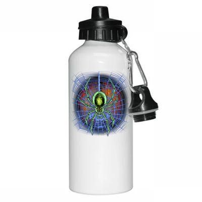 Halloween Spiderweb Creepy Spider Aluminum Water Bottle