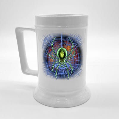 Halloween Spiderweb Creepy Spider Beer Stein