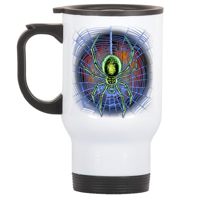 Halloween Spiderweb Creepy Spider Stainless Steel Travel Mug