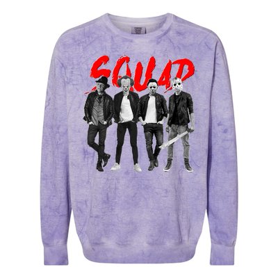 Halloween SQUAD Colorblast Crewneck Sweatshirt