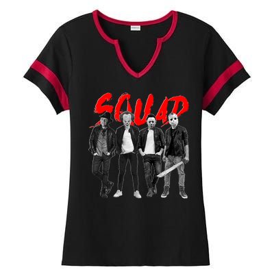 Halloween SQUAD Ladies Halftime Notch Neck Tee