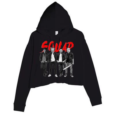 Halloween SQUAD Crop Fleece Hoodie