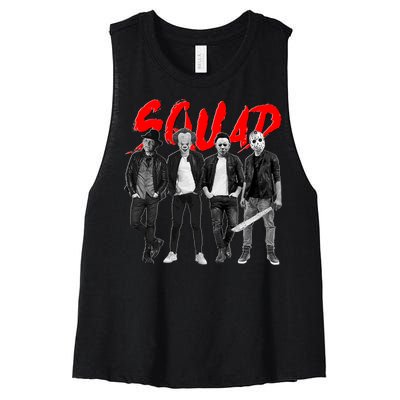 Halloween SQUAD Women's Racerback Cropped Tank