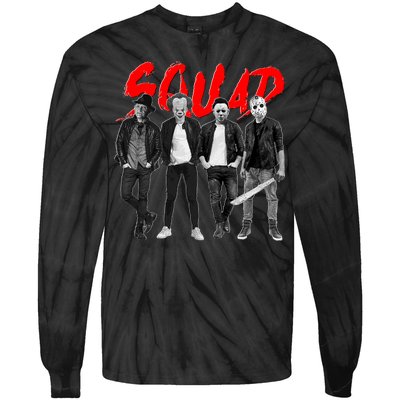 Halloween SQUAD Tie-Dye Long Sleeve Shirt