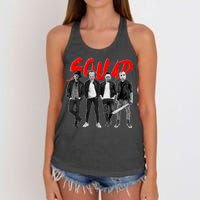 Halloween SQUAD Women's Knotted Racerback Tank