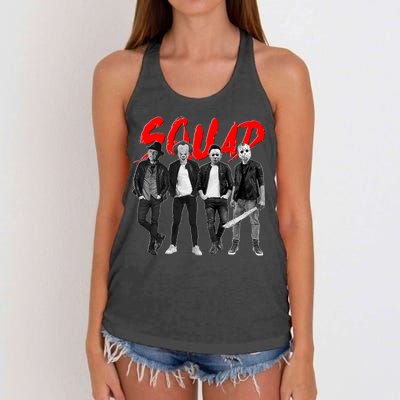 Halloween SQUAD Women's Knotted Racerback Tank