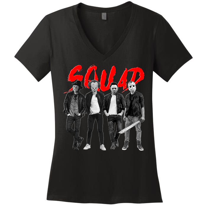 Halloween SQUAD Women's V-Neck T-Shirt