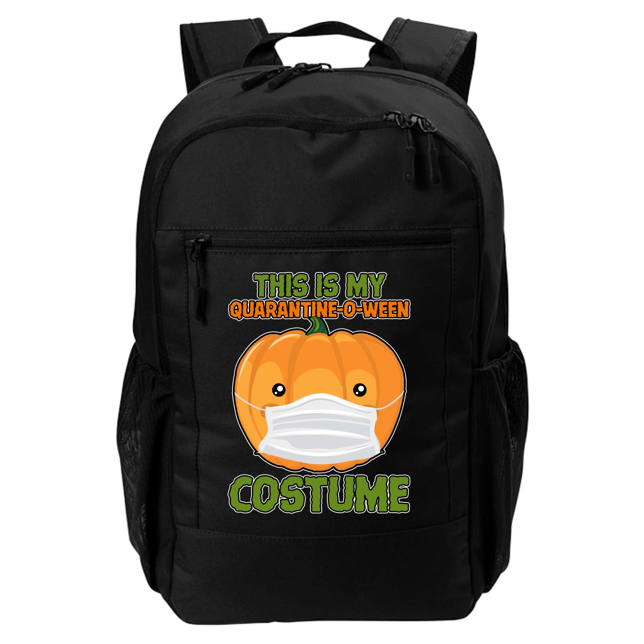 Halloween This is My Quarantine-O-Ween Costume Pumpkin Backpack