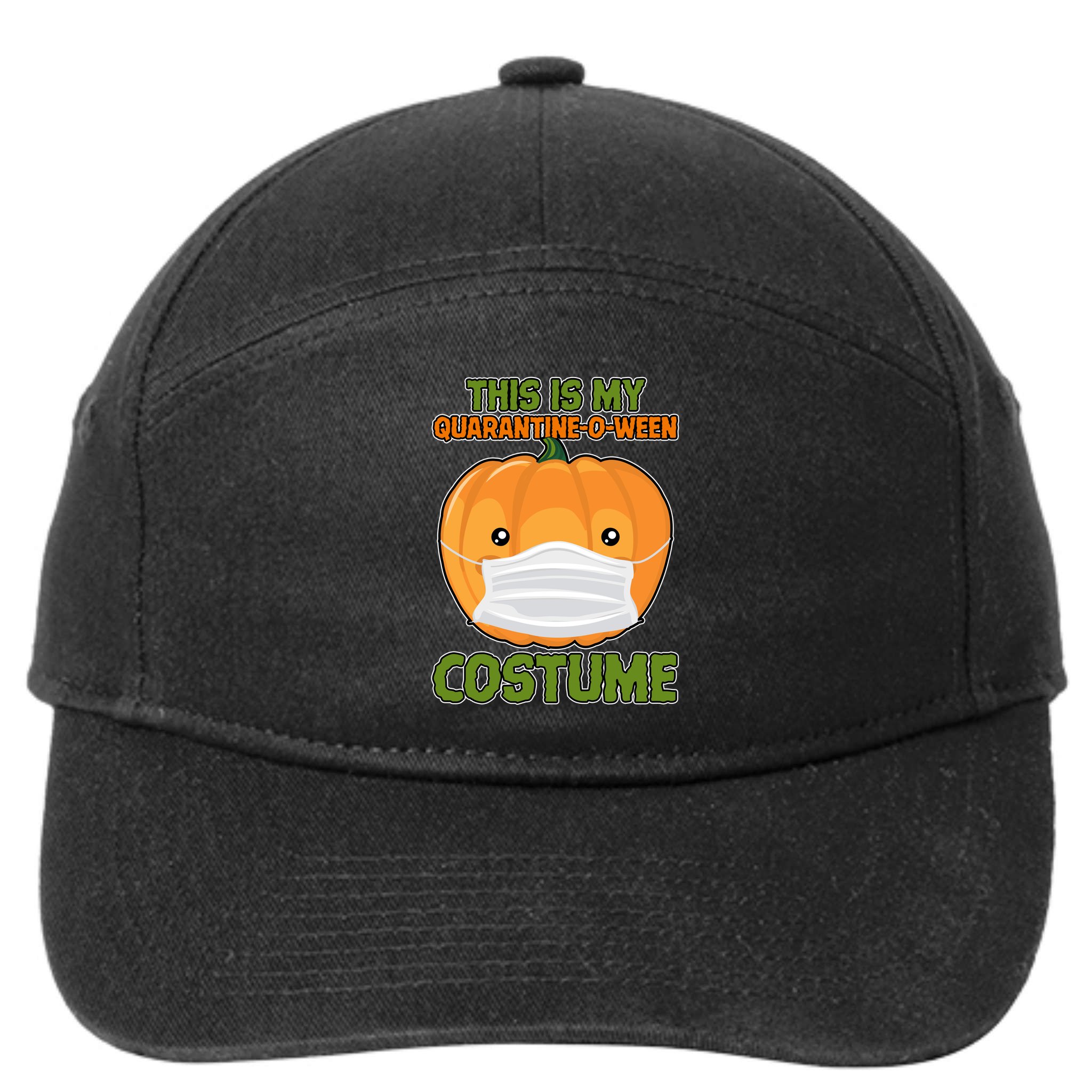 Halloween This is My Quarantine-O-Ween Costume Pumpkin 7-Panel Snapback Hat