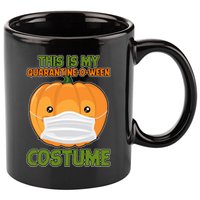 Halloween This is My Quarantine-O-Ween Costume Pumpkin 11oz C Handle Ceramic Mug