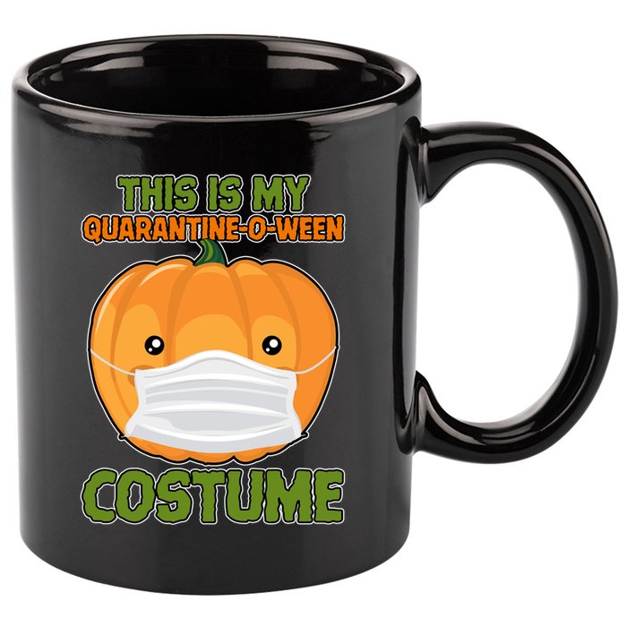 Halloween This is My Quarantine-O-Ween Costume Pumpkin 11oz C Handle Ceramic Mug