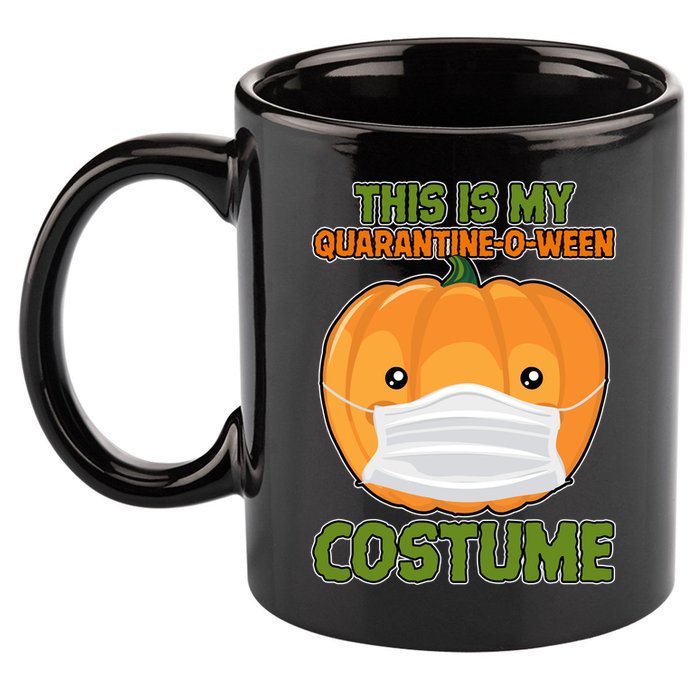 Halloween This is My Quarantine-O-Ween Costume Pumpkin 11oz C Handle Ceramic Mug