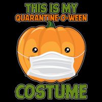 Halloween This is My Quarantine-O-Ween Costume Pumpkin 16 in Basic Backpack