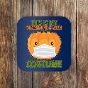 Halloween This is My Quarantine-O-Ween Costume Pumpkin Coaster