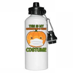 Halloween This is My Quarantine-O-Ween Costume Pumpkin Aluminum Water Bottle