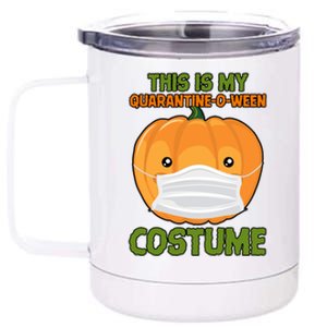 Halloween This is My Quarantine-O-Ween Costume Pumpkin 12 oz Stainless Steel Tumbler Cup