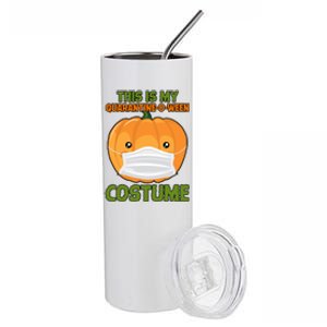 Halloween This is My Quarantine-O-Ween Costume Pumpkin Stainless Steel Tumbler