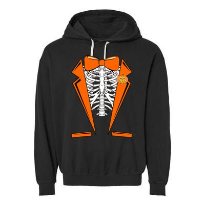 Halloween Tuxedo Tux costume Garment-Dyed Fleece Hoodie