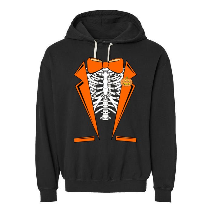 Halloween Tuxedo Tux costume Garment-Dyed Fleece Hoodie