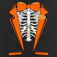 Halloween Tuxedo Tux costume Garment-Dyed Fleece Hoodie