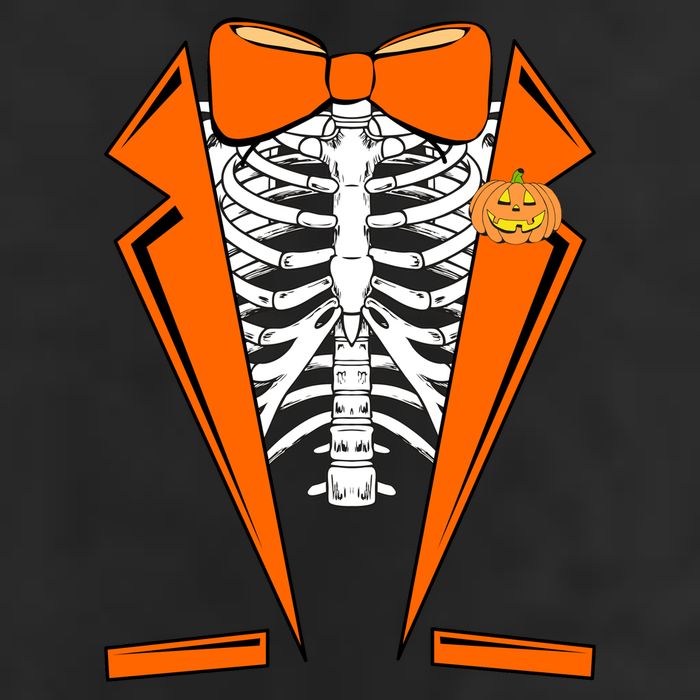 Halloween Tuxedo Tux costume Garment-Dyed Fleece Hoodie