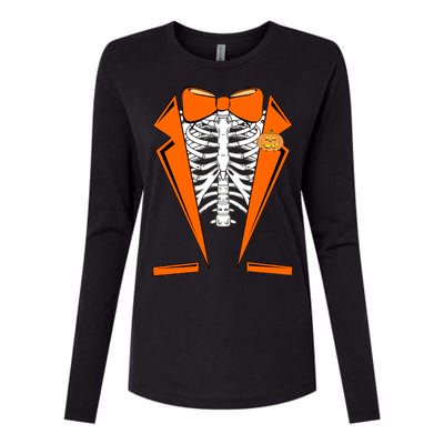 Halloween Tuxedo Tux costume Womens Cotton Relaxed Long Sleeve T-Shirt