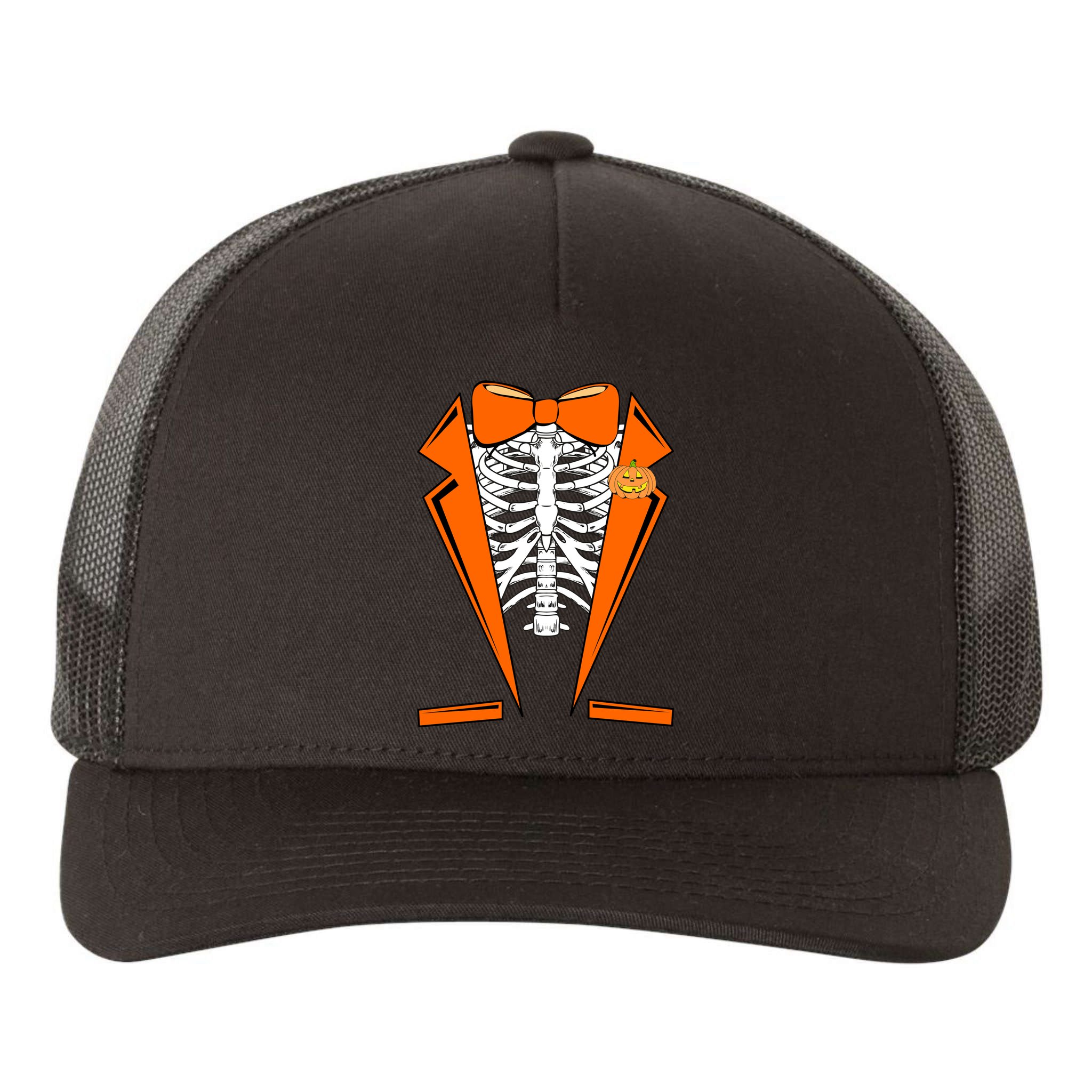 Halloween Tuxedo Tux costume Yupoong Adult 5-Panel Trucker Hat