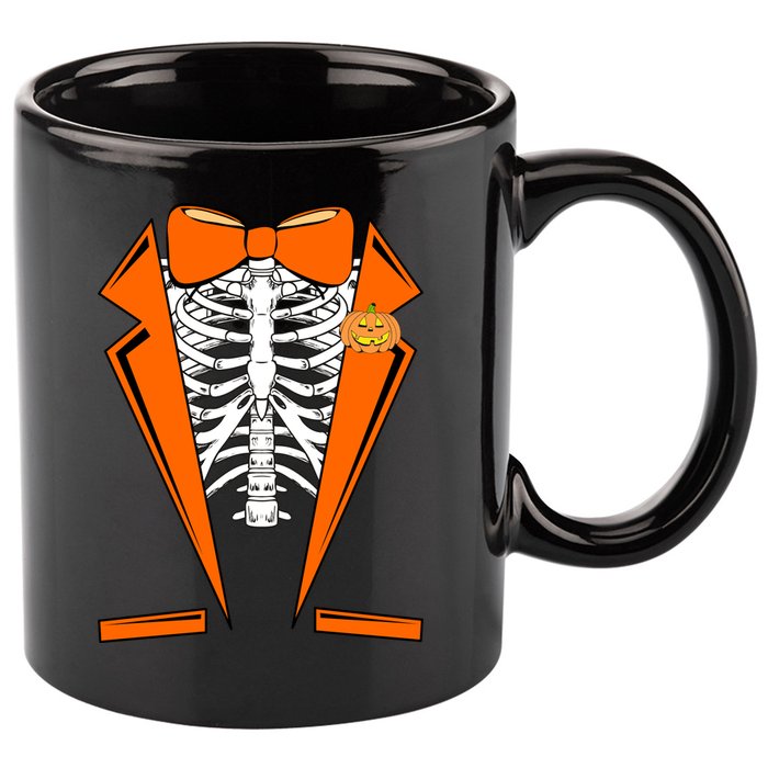 Halloween Tuxedo Tux costume 11oz C Handle Ceramic Mug