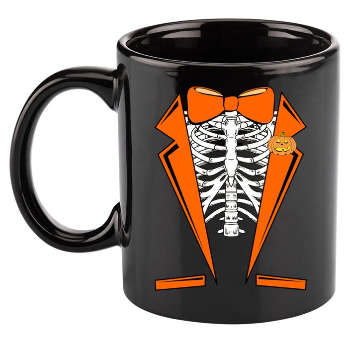 Halloween Tuxedo Tux costume 11oz C Handle Ceramic Mug