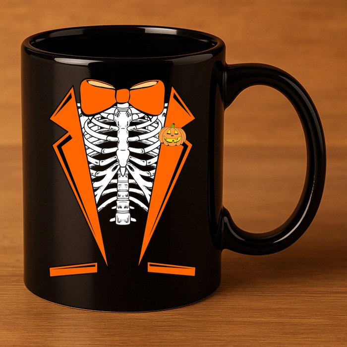 Halloween Tuxedo Tux costume 11oz C Handle Ceramic Mug