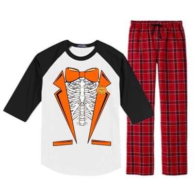 Halloween Tuxedo Tux costume Raglan Sleeve Pajama Set