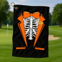Halloween Tuxedo Tux costume Golf Towel