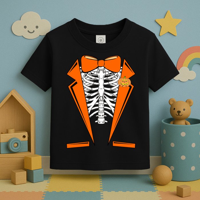 Halloween Tuxedo Tux costume Toddler T-Shirt