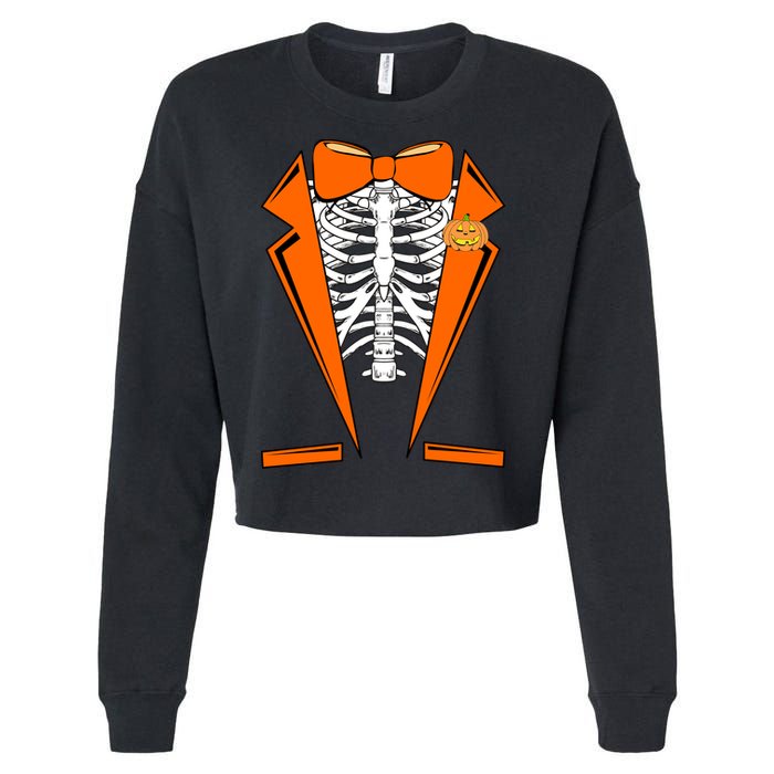 Halloween Tuxedo Tux costume Cropped Pullover Crew