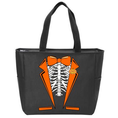 Halloween Tuxedo Tux costume Zip Tote Bag
