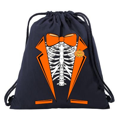 Halloween Tuxedo Tux costume Drawstring Bag