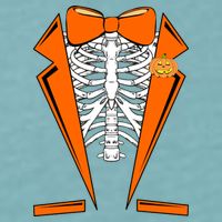 Halloween Tuxedo Tux costume Sueded Cloud Jersey T-Shirt