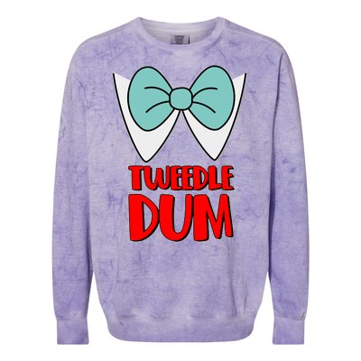 Halloween Tweedle Dum Costume  Colorblast Crewneck Sweatshirt