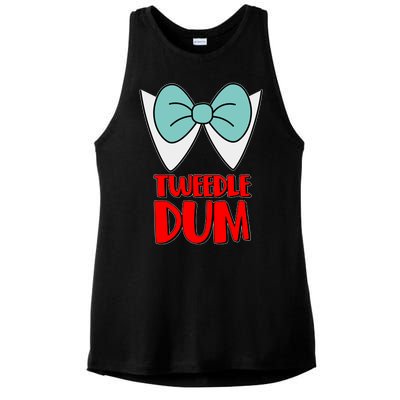 Halloween Tweedle Dum Costume  Ladies PosiCharge Tri-Blend Wicking Tank