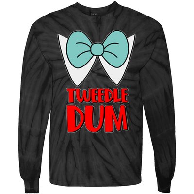 Halloween Tweedle Dum Costume  Tie-Dye Long Sleeve Shirt